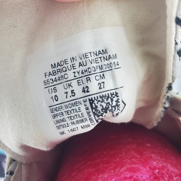 Converse All Star Gemma OX Womens 10 Shoes High Lace Up Sneakers - Picture 3 of 12